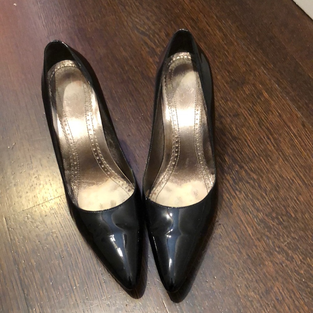 Patent leather black heels from Brooks-brother